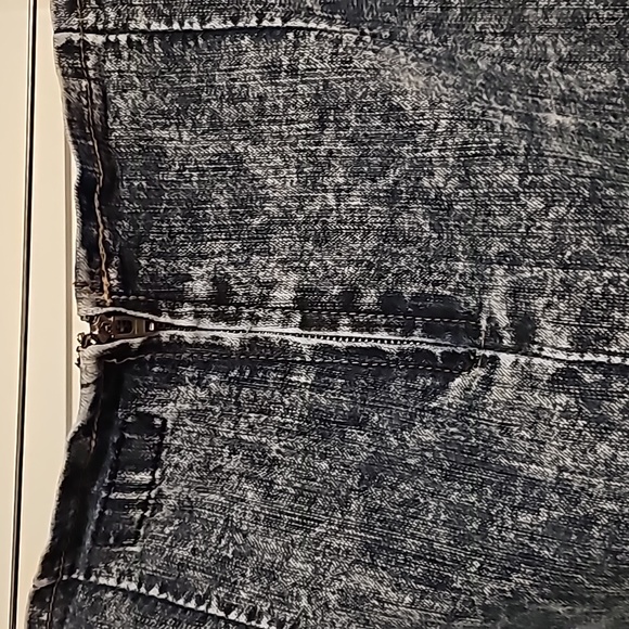 Klip blue jean acid washed 80's stretch bodycon RARE Vintage HTF sz 11 - Picture 4 of 9